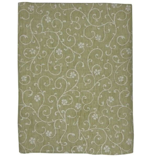 Flora tafelkleed lime