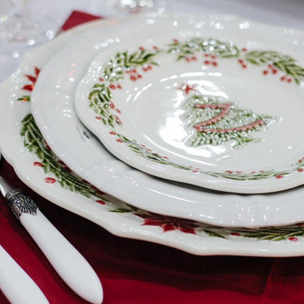 Gebaksbordje/sideplate  Christmas - Bordallo Pinheiro - set van 4