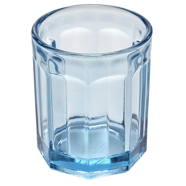 Glas  fish &amp; fish M blauw - set van 4
