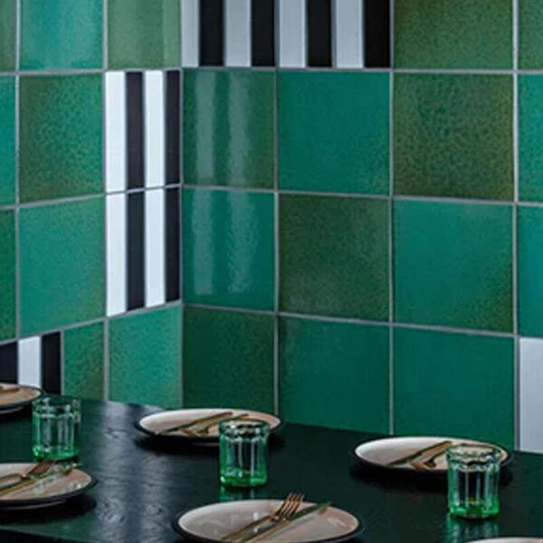 Glas M fish & fish  green set van 4