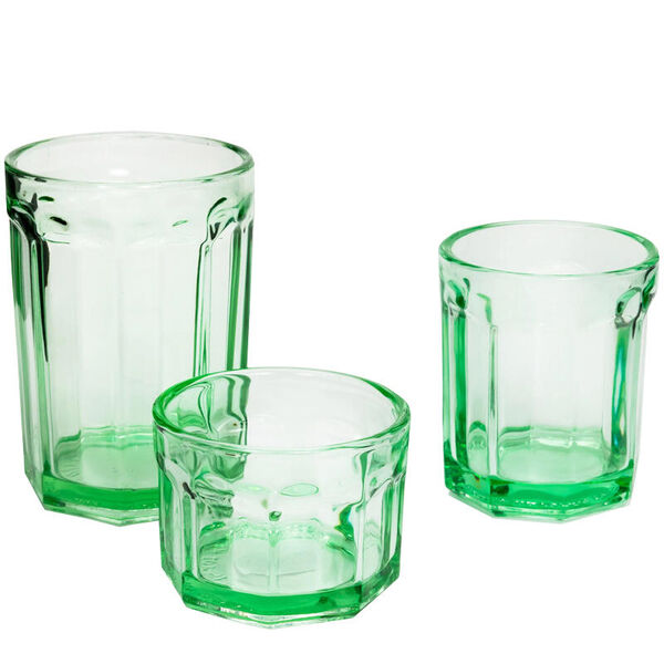 Glas M fish & fish  green set van 4
