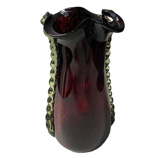 Glazen vaas vintage Red