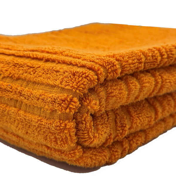 Happy handdoek 70x140 en 100x150 cm mango - set van 2