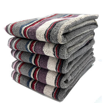 Happy handdoek multi fig 50x70 cm - set van 4