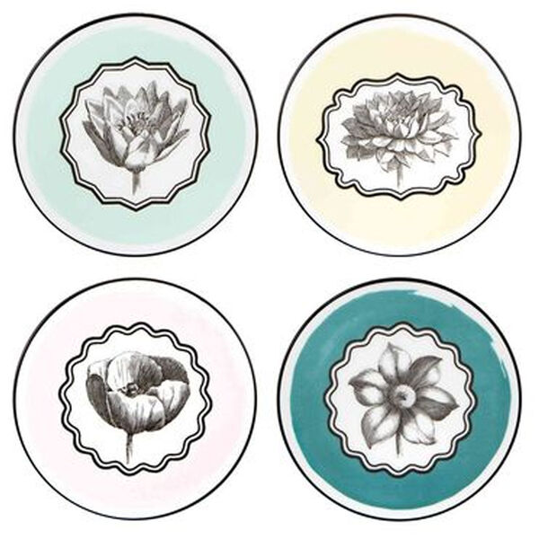 Herbariae dessertbord peacock - set van 4