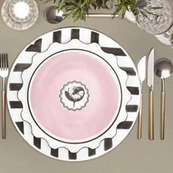 Herbariae dessertbord pink - set van 4