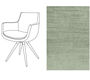 Hoxton eetkamerstoel fluweel avignon 325 - bleachygreen