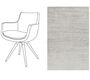 Hoxton eetkamerstoel fluweel avignon 736 -  pearl