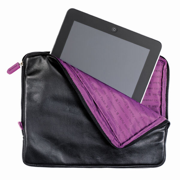 iPad-tablet hoes leer zwart