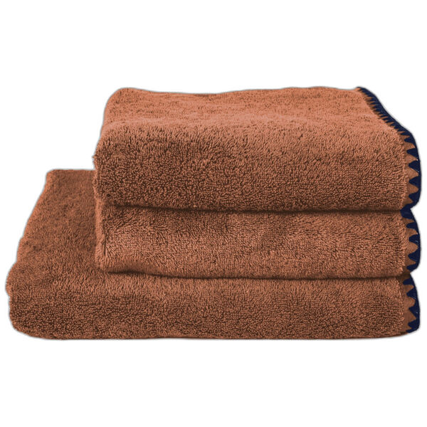 Issey Handdoek - mocaccino -50x100 cm - 2 stuks