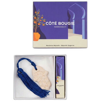 Keramieken Geurhanger Giftset - Mandarine/Majorelle