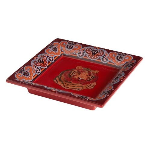 Keramische tray tijger paisley