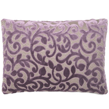 Kussen A&E originals flower purple rechthoekig