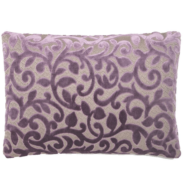 Kussen A&E originals flower purple rechthoekig