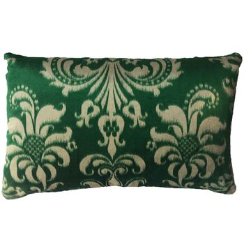 Kussen A&E Originals groen met luxe bloemenprint