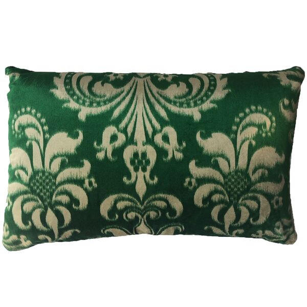 Kussen A&E Originals groen met luxe bloemenprint