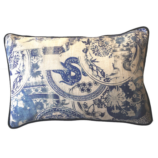 Kussen AJ Orginals allegria blue velvet