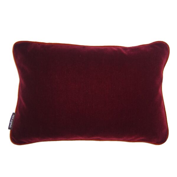 Kussen AJ Orginals aubergine orange piping
