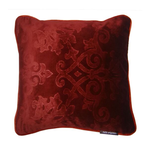 Kussen AJ Orginals bordeaux velvet baroque