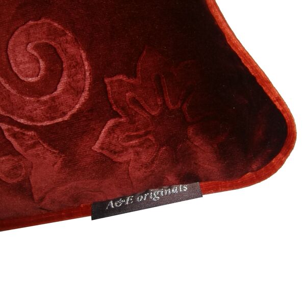 Kussen AJ Orginals bordeaux velvet baroque