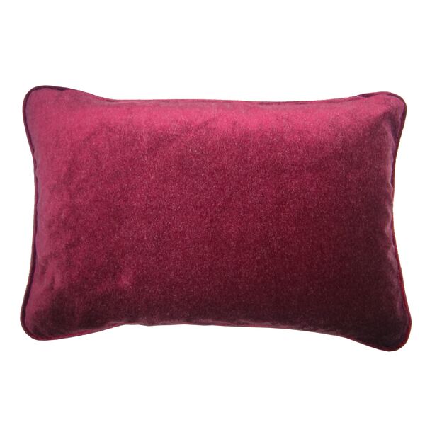 Kussen AJ Orginals satijn leaves aubergine