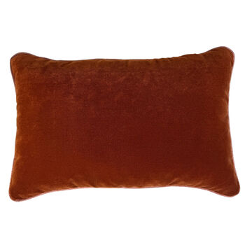 Kussen AJ Orginals Velvet - Orange piping purple- 40x60 cm