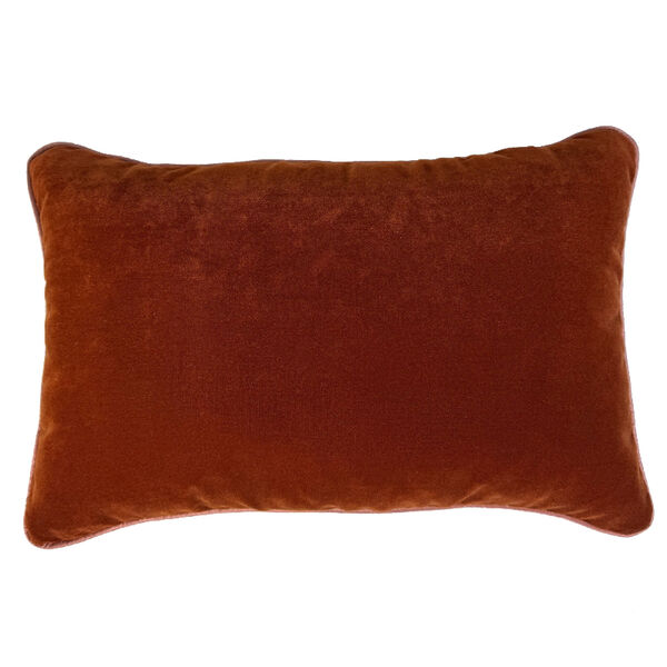Kussen AJ Orginals Velvet - Orange piping purple- 40x60 cm