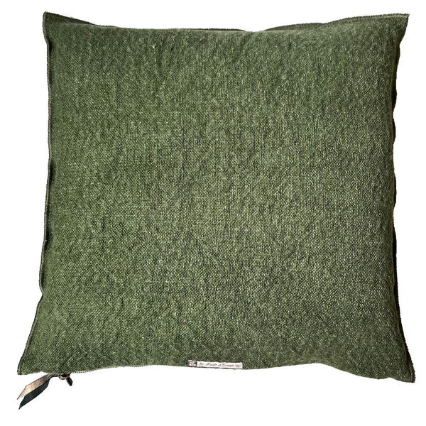 Kussen Vice Versa Canvas Nomade groen- 50x50 cm