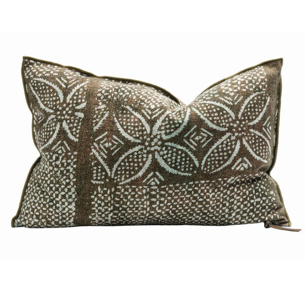 Kussen Vice Versa In &amp; Outdoor Canvas Bogolan Havane 40x60