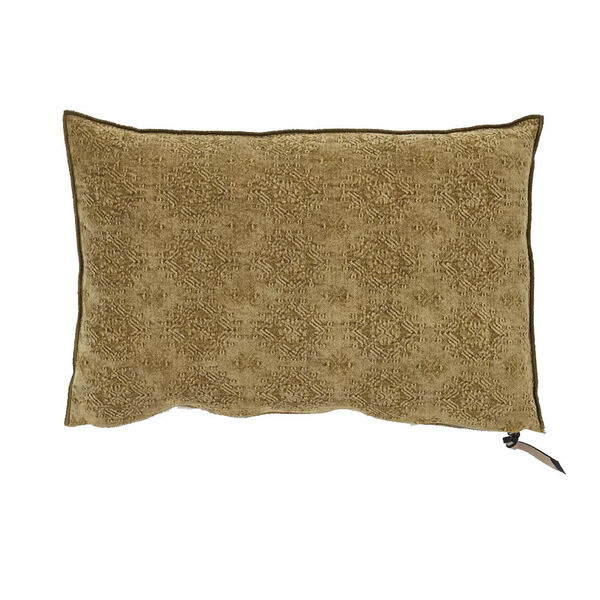 Kussen Vice Versa, Stone washed Jacquard - kilim bronze 40x60 cm