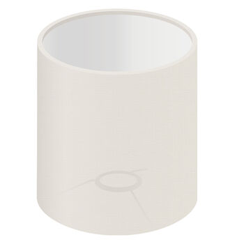Lampenkap cilinder wit