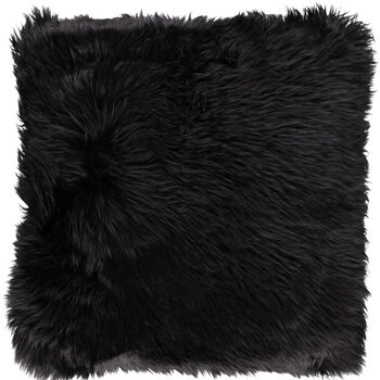 Lamsvacht kussen black