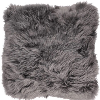 Lamsvacht kussen grey