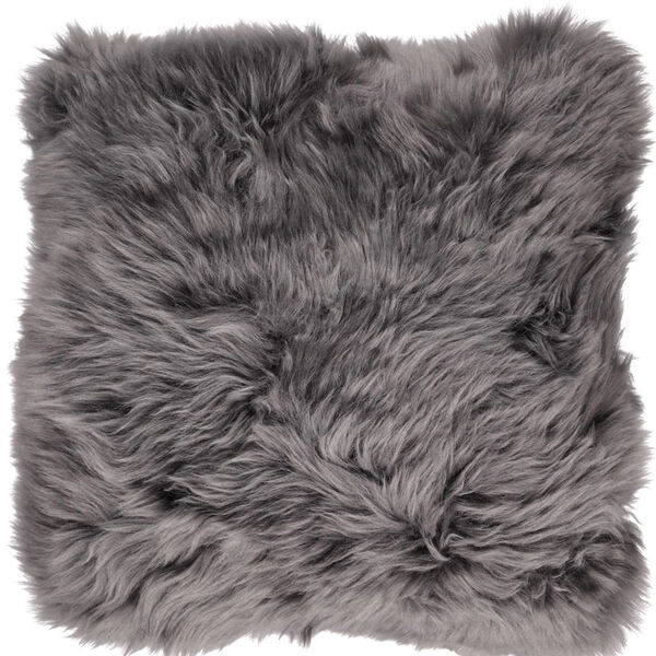 Lamsvacht kussen grey