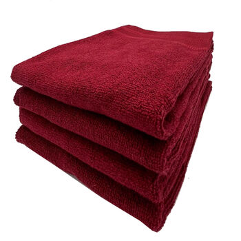 Lina handdoek bordeaux 100x150 cm