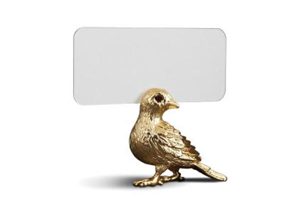 l'objet placecardholder bird set of 6 gold