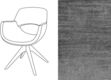 Maddox armstoel fluweel avignon 667 - Charcoal
