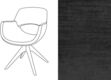 Maddox armstoel fluweel avignon 699 - Black