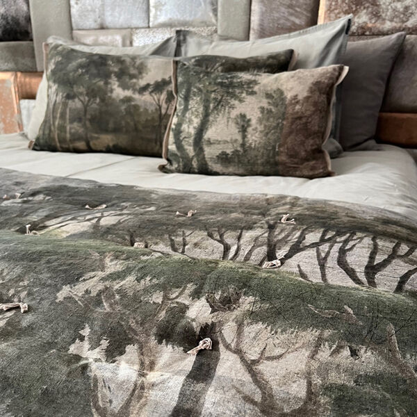 Manosque sprei- En fil d'indienne - lichen  140x250 cm