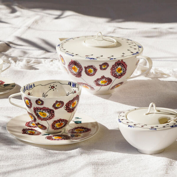 MARNI Midnightflowers - theepot Anemone Milk