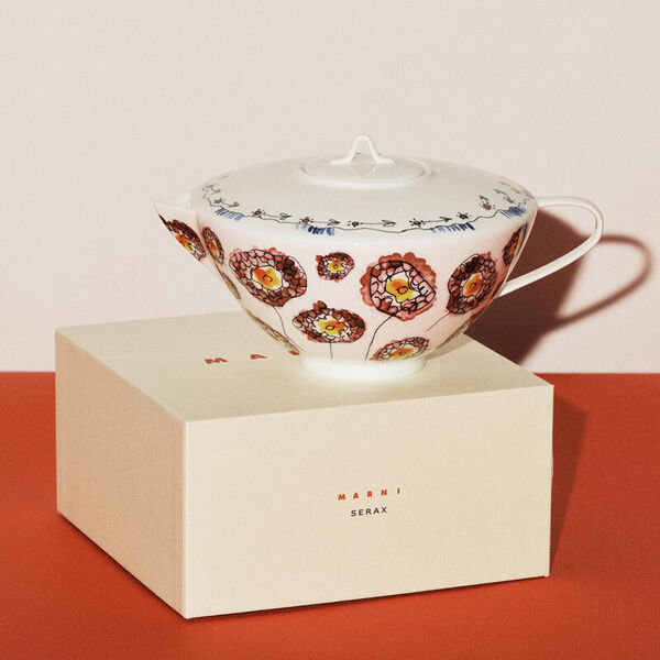 MARNI Midnightflowers - theepot Anemone Milk