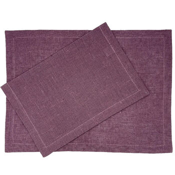Maya placemat mauve, set van 2