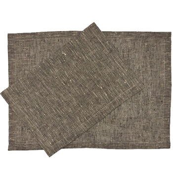 Maya placemat naturel/mocca - set van 2