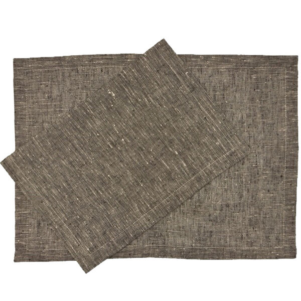 Maya placemat naturel/mocca - set van 2