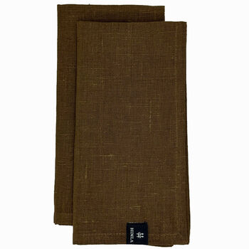 Maya servet darkwood set van 2