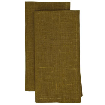 Maya servet ochre set van 2