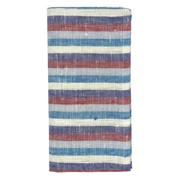 Maya servet stripe ultra oceaan set van 2