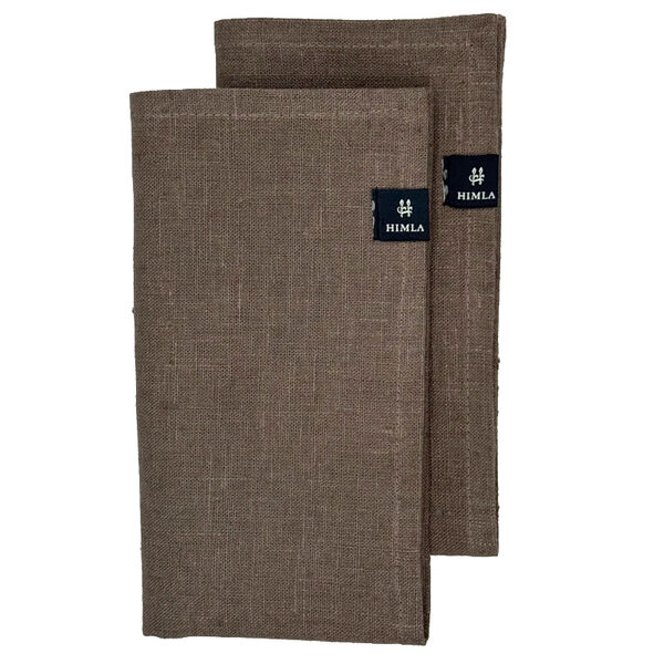 Maya servet wallnut set van 2