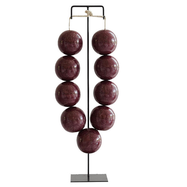 Necklace on Stand Bordeaux 