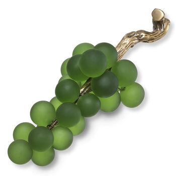 Object French Grapes green brass finish